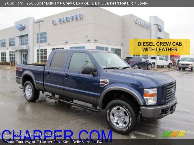 2008 Ford F250 Super Duty FX4 Crew Cab 4x4 in Dark Blue Pearl Metallic