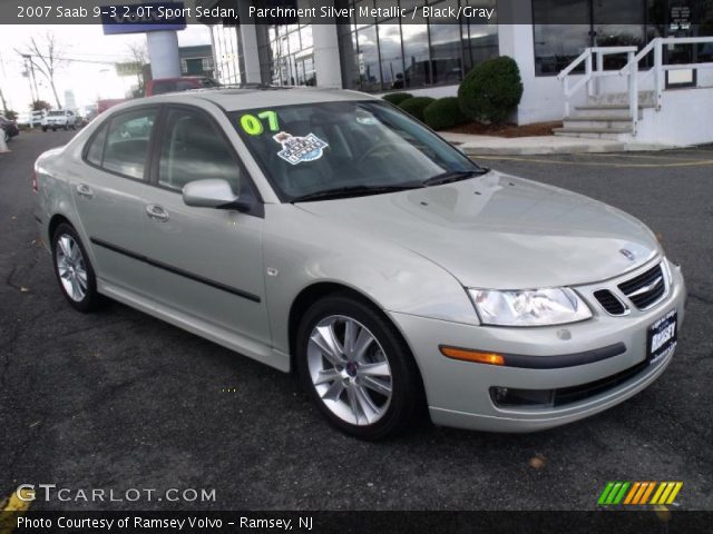 2007 Saab 9-3 2.0T Sport Sedan in Parchment Silver Metallic