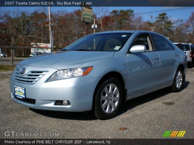 2007 Toyota Camry XLE V6 in Sky Blue Pearl