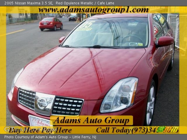 2005 Nissan Maxima 3.5 SE in Red Opulence Metallic