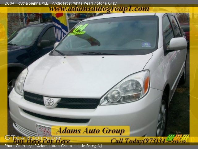 2004 Toyota Sienna XLE in Arctic Frost White Pearl