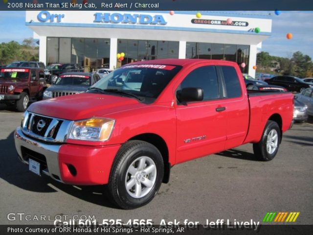 2008 Nissan Titan SE King Cab in Red Alert