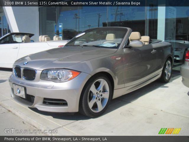 2008 BMW 1 Series 135i Convertible in Cashmere Silver Metallic