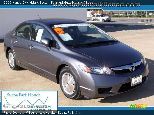 2009 Honda Civic Hybrid Sedan in Polished Metal Metallic