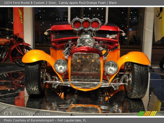 1934 Ford Model B Custom 2 Door in Candy Apple Red/Orange Pearl