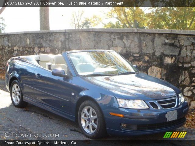 2007 Saab 9-3 2.0T Convertible in Fusion Blue Metallic