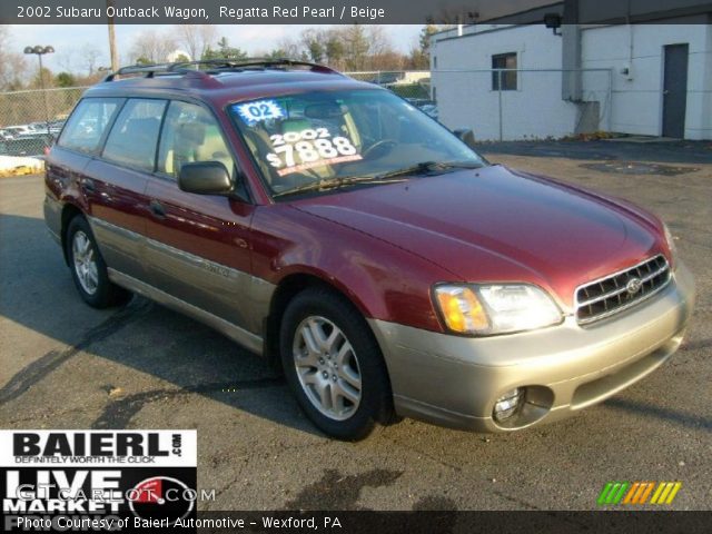 2002 Subaru Outback Wagon in Regatta Red Pearl