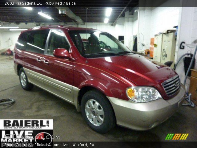 2003 Kia Sedona LX in Ruby Red