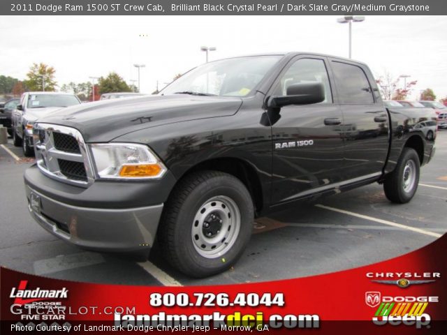 2011 Dodge Ram 1500 ST Crew Cab in Brilliant Black Crystal Pearl