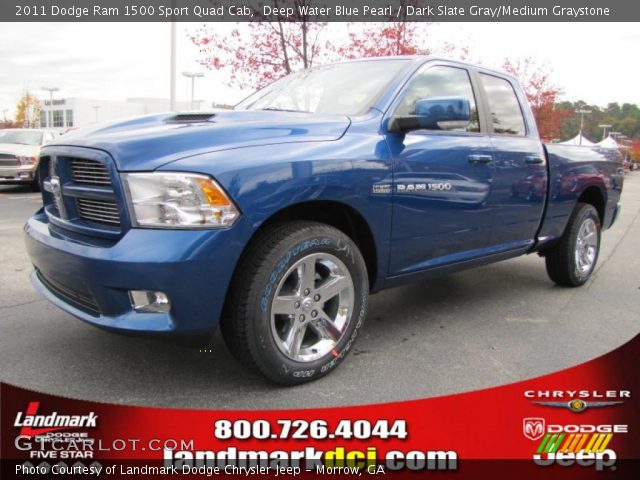 2011 Dodge Ram 1500 Sport Quad Cab in Deep Water Blue Pearl