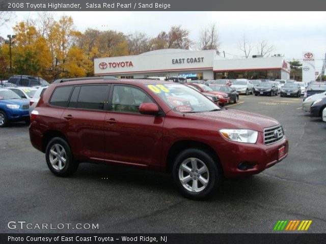 2008 Toyota Highlander  in Salsa Red Pearl