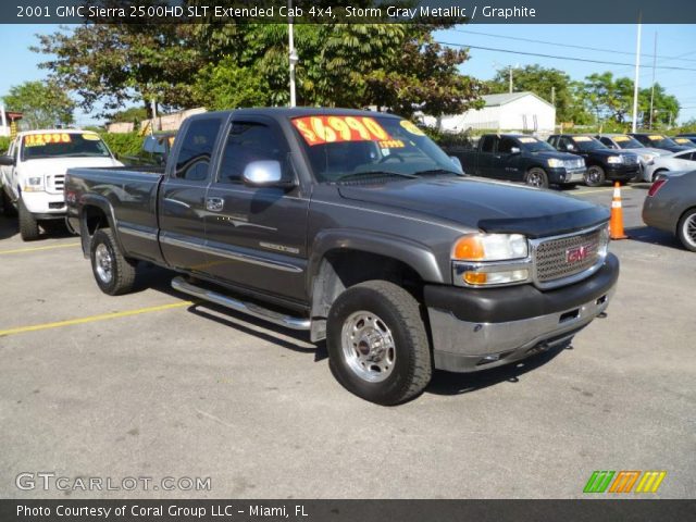 2001 GMC Sierra 2500HD SLT Extended Cab 4x4 in Storm Gray Metallic