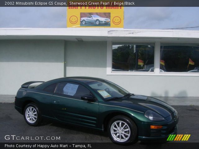 2002 Mitsubishi Eclipse GS Coupe in Sherwood Green Pearl