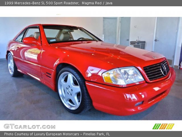 1999 Mercedes-Benz SL 500 Sport Roadster in Magma Red
