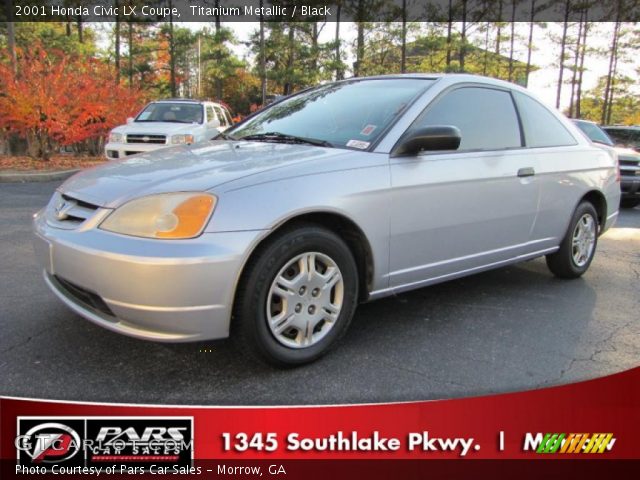2001 Honda Civic LX Coupe in Titanium Metallic