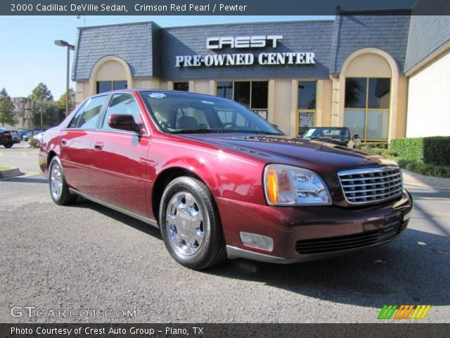 2000 Cadillac DeVille Sedan in Crimson Red Pearl
