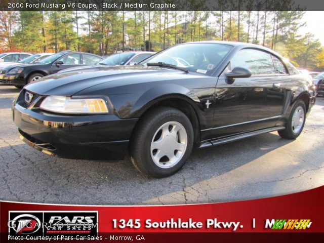 2000 Ford Mustang V6 Coupe in Black
