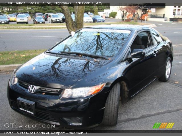 2008 Honda Civic EX Coupe in Nighthawk Black Pearl