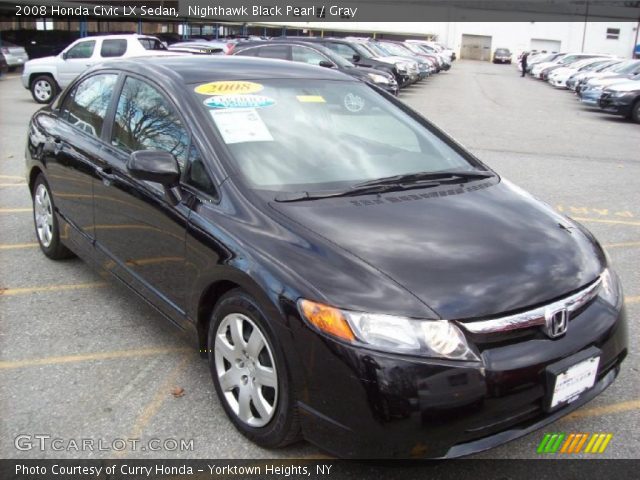 2008 Honda Civic LX Sedan in Nighthawk Black Pearl