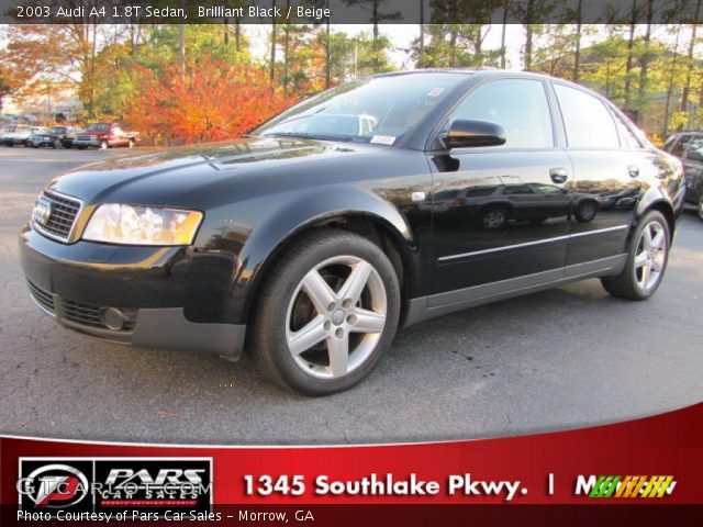 2003 Audi A4 1.8T Sedan in Brilliant Black