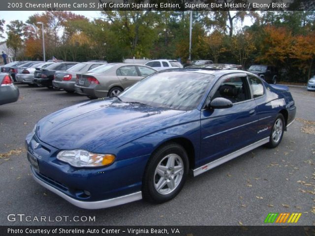 2003 Chevrolet Monte Carlo SS Jeff Gordon Signature Edition in Superior Blue Metallic