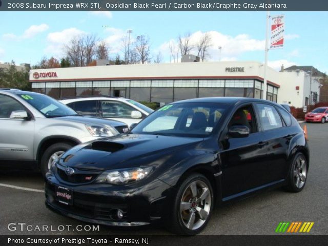 2008 Subaru Impreza WRX STi in Obsidian Black Pearl