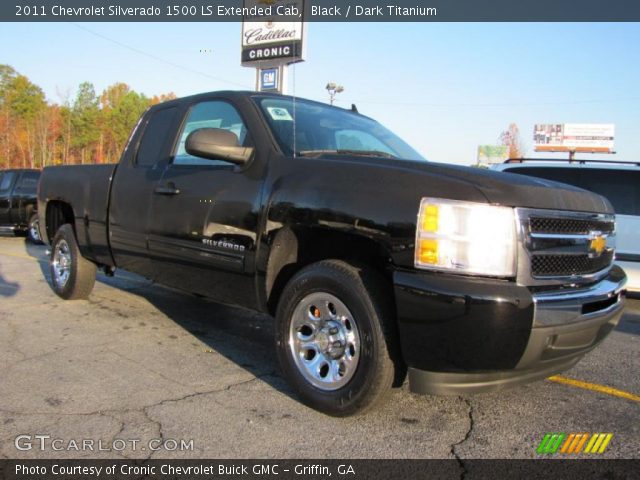 2011 Chevrolet Silverado 1500 LS Extended Cab in Black