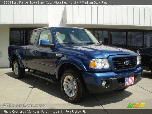 2008 Ford Ranger Sport SuperCab in Vista Blue Metallic