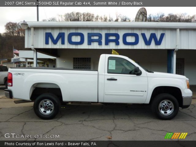 2007 GMC Sierra 2500HD SLE Regular Cab 4x4 in Summit White