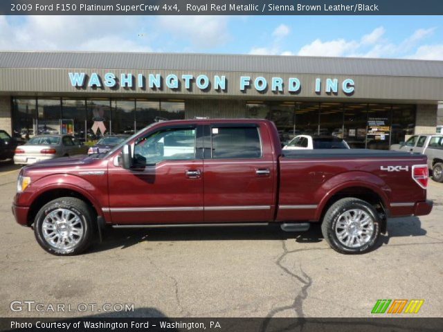 2009 Ford F150 Platinum SuperCrew 4x4 in Royal Red Metallic