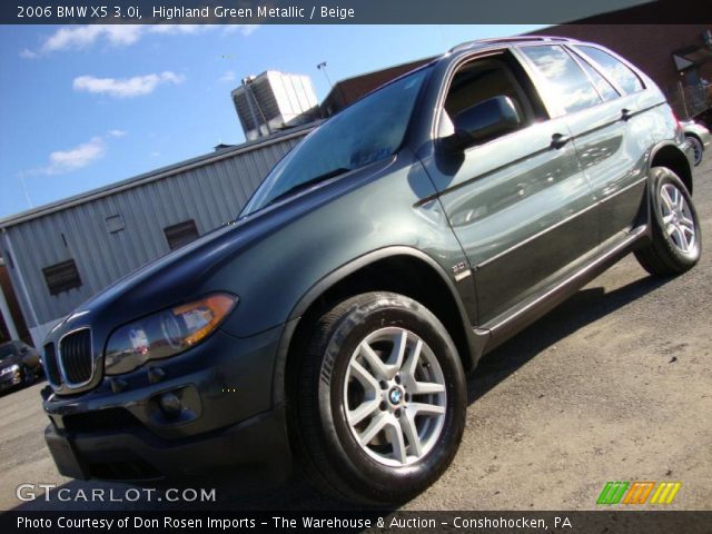 2006 BMW X5 3.0i in Highland Green Metallic