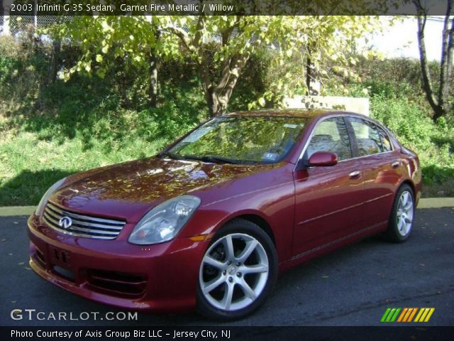 2003 Infiniti G 35 Sedan in Garnet Fire Metallic