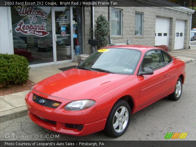 2003 Ford Escort ZX2 Coupe in Bright Red