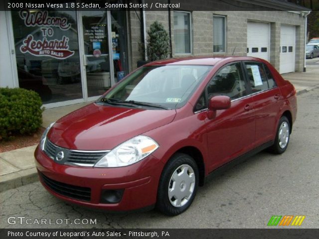 2008 Nissan Versa 1.8 S Sedan in Sonoma Sunset