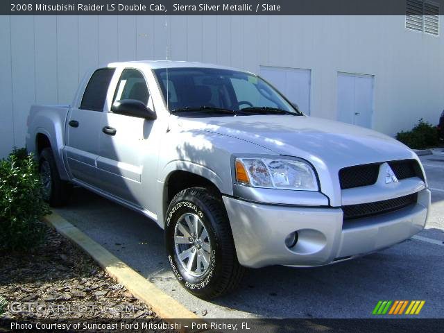 2008 Mitsubishi Raider LS Double Cab in Sierra Silver Metallic