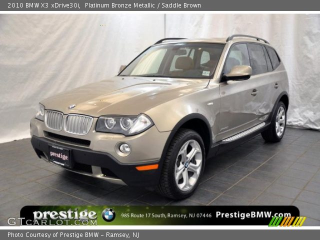 2010 BMW X3 xDrive30i in Platinum Bronze Metallic