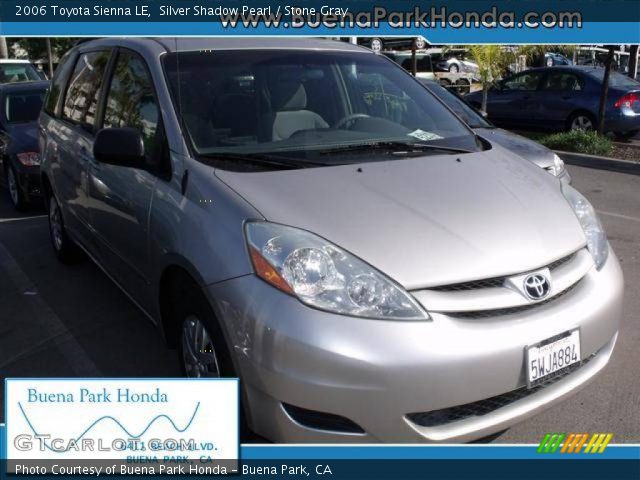 2006 Toyota Sienna LE in Silver Shadow Pearl