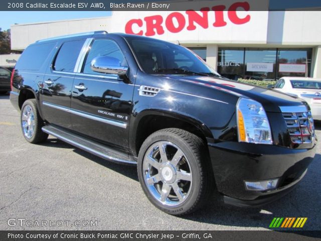 2008 Cadillac Escalade ESV AWD in Black Raven