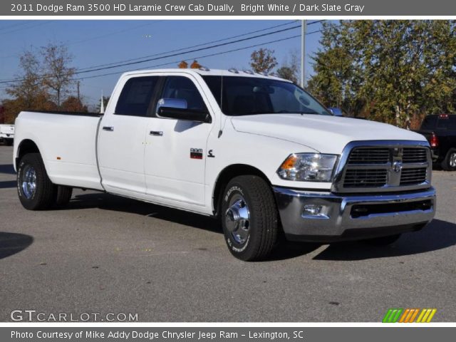 2011 Dodge Ram 3500 HD Laramie Crew Cab Dually in Bright White