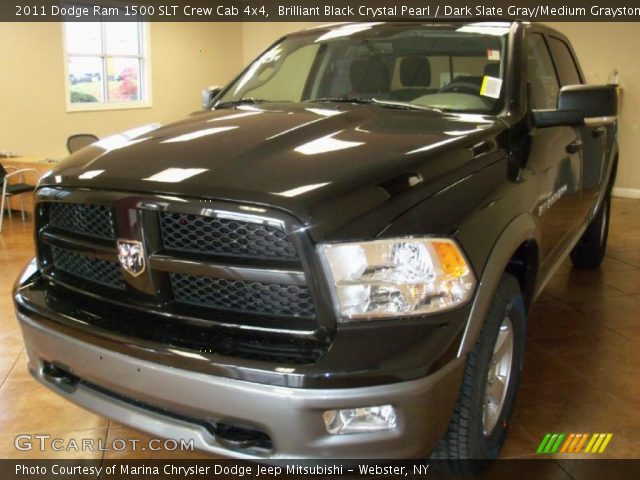 2011 Dodge Ram 1500 SLT Crew Cab 4x4 in Brilliant Black Crystal Pearl