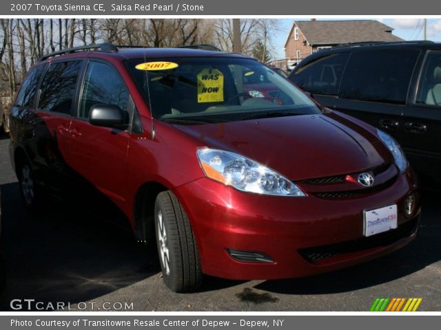 2007 Toyota Sienna CE in Salsa Red Pearl
