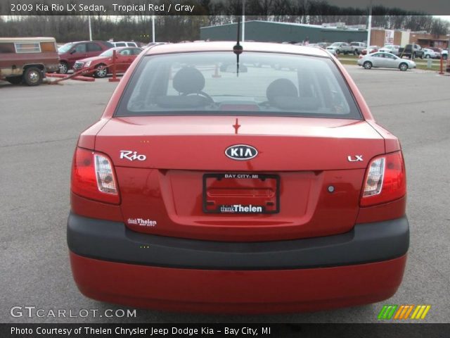 2009 Kia Rio LX Sedan in Tropical Red