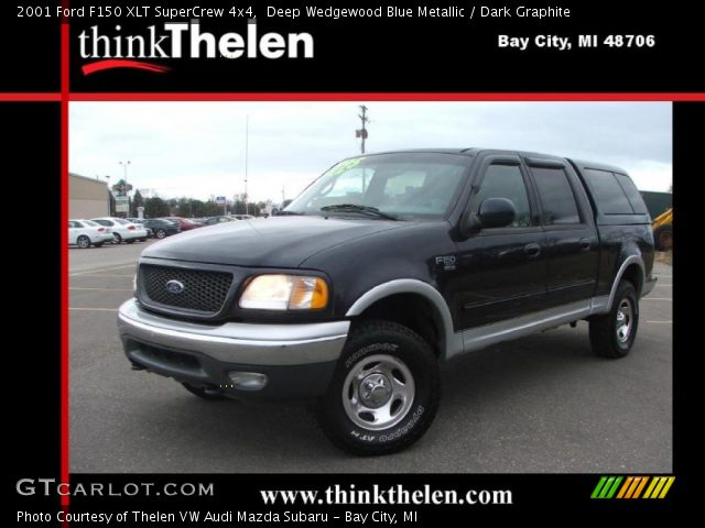 2001 Ford F150 XLT SuperCrew 4x4 in Deep Wedgewood Blue Metallic