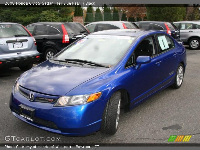 2008 Honda Civic Si Sedan in Fiji Blue Pearl