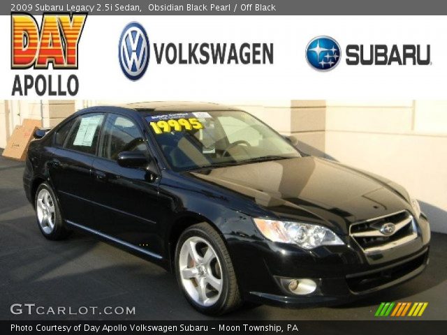 2009 Subaru Legacy 2.5i Sedan in Obsidian Black Pearl