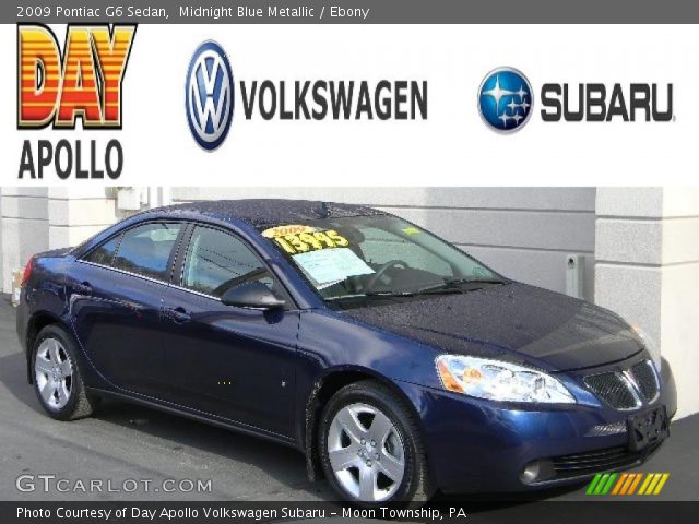 2009 Pontiac G6 Sedan in Midnight Blue Metallic
