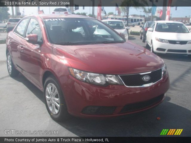 2010 Kia Forte EX in Spicy Red