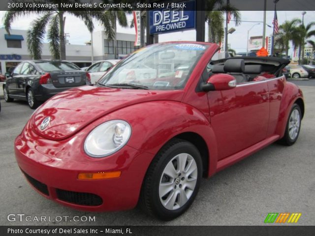 2008 Volkswagen New Beetle S Convertible in Salsa Red