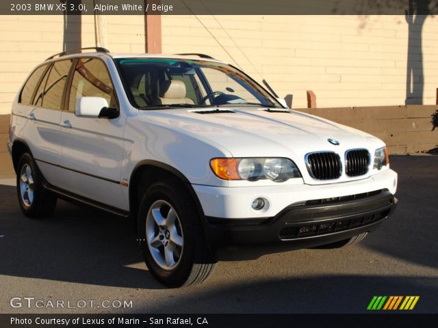 2003 BMW X5 3.0i in Alpine White