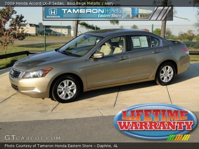 2009 Honda Accord LX-P Sedan in Bold Beige Metallic